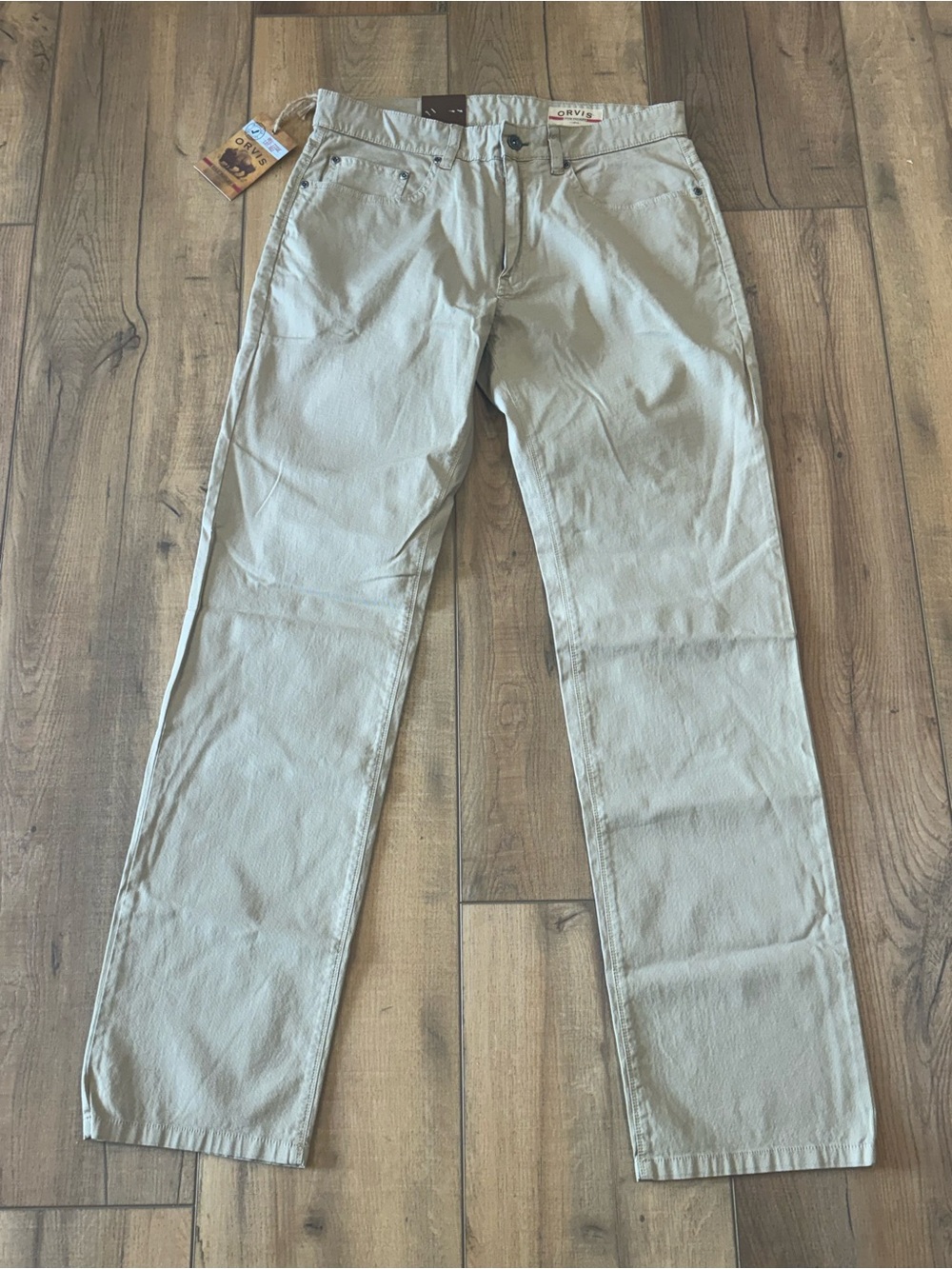 New with Tags Orvis Five Pocket Beige Khaki Long Pants